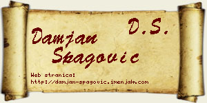 Damjan Špagović vizit kartica